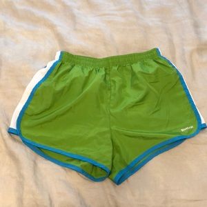 Reebok Green Running Shorts